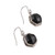 Onyx dangle earrings, 'Mystical Harmony' - Artisan-Made Checkerboard-Cut 6-Carat Onyx Dangle Earrings