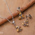 Citrine jewelry set, 'Prosperous Blooms' - Faceted 4-Carat Citrine Necklace and Earrings Jewelry Set