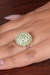 Peridot cluster cocktail ring, 'Gleaming Forest' - 1-Carat Natural Peridot Cluster Cocktail Ring Made in India