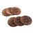 Wood coaster and box set, 'Rustic Majesty' (7 pieces) - Rustic-Inspired 7-Piece Burnt Mango Wood Coaster and Box Set