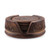 Wood coaster and box set, 'Rustic Majesty' (7 pieces) - Rustic-Inspired 7-Piece Burnt Mango Wood Coaster and Box Set