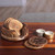 Wood coaster and box set, 'Rustic Majesty' (7 pieces) - Rustic-Inspired 7-Piece Burnt Mango Wood Coaster and Box Set