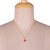 Gold-plated ruby pendant necklace, 'Halo Effect in Crimson' - 22k Gold-Plated Pendant Necklace with 3-Carat Ruby Gemstone (image 2j) thumbail