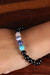 Multi-gemstone beaded stretch bracelet, 'Fortunate Jewels' - Bohemian-Inspired Multi-Gemstone Beaded Stretch Bracelet