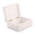 Alabaster decorative box, 'Glorious Blossom' - Floral Leaf Hand-Carved Rectangular Alabaster Decorative Box