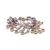 Rhodium-plated amethyst and citrine brooch pin, 'Blossoming Fantasy' - Floral 11-Carat Amethyst Citrine Rhodium-Plated Brooch Pin