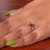 Garnet and citrine wrap ring, 'Twin Glam' - Modern Garnet Citrine Sterling Silver Wrap Ring from India