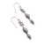 Cultured pearl dangle earrings, 'Pearly Romance' - Natural Cream and Grey Cultured Pearl Heart Dangle Earrings