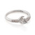 Topacio azul y anillo de cóctel de circonía cúbica - Azul Topacio Cúconia Cúconia Cóctel De Plata Esterlina