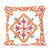 Embroidered cotton cushion covers, 'Exquisite Blossoms' (pair) - Bollywood-Inspired Embroidered Cotton Cushion Cover Pair