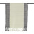 Men's silk scarf, 'Luxurious Alabaster' - Ivory Black Diamond-Patterned Handwoven Silk Scarf for Men