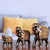 Wood sculptures, 'The Regal Parade' (set of 3) - 3 Elephant-Shaped Jali Hand-Carved Painted Wood Sculptures