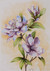 'Purple Dreams' - Spring-Themed Watercolor on Paper Purple Bouquet Painting