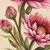 'Blush of Blooms' - Inspirational Watercolor on Paper Painting with Pink Flowers