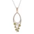 Peridot pendant necklace, 'Classic Teardrop' - Silver Pendant Necklace with Natural Faceted Peridot Stones