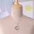 Collar colgante con múltiples piedras preciosas - Collar de plata múltiple con colgante floral y de hoja