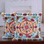 Embroidered cotton cushion covers, 'Dream of Blooms' (pair) - Embroidered Floral Multicolor Cotton Cushion Cover Pair