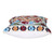 Embroidered cotton cushion covers, 'Dream of Blooms' (pair) - Embroidered Floral Multicolor Cotton Cushion Cover Pair