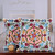 Embroidered cotton cushion covers, 'Dream of Blooms' (pair) - Embroidered Floral Multicolor Cotton Cushion Cover Pair