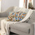 Embroidered cotton cushion covers, 'Blue of Nature' (pair) - Acrylic and Cotton Cushion Cover Pair with Blue Floral Motif