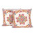 Embroidered cotton cushion covers, 'Sweet Classic' (pair) - Indian-Made Floral Embroidered Cotton Cushion Cover Pair