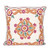 Embroidered cotton cushion covers, 'Sweet Classic' (pair) - Indian-Made Floral Embroidered Cotton Cushion Cover Pair