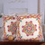 Embroidered cotton cushion covers, 'Sweet Classic' (pair) - Indian-Made Floral Embroidered Cotton Cushion Cover Pair