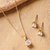 Gold-plated cubic zirconia jewelry set, 'Timeless Luster' - Gold-Plated Cubic Zirconia Pendant Necklace and Earrings Set