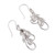 Moonstone dangle earrings, 'Luminous Leaves' - Moonstone Silver Dangle Earrings with Leaf Nature Motif (image 2c) thumbail