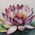 'Lotus Awakening' - Acuarela sobre papel pintura de vida muerta de una flor de loto