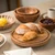 Mango wood cake stand, 'Minimalist Sweetness' - Minimalist Round Mango Wood Rotating Cake Stand from India