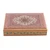 Wood decorative box, 'Crimson Petals' - Spring-Inspired Weeping Willow Wood Box in Crimson Hues