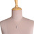 Collar colgante de cuarzo - Collar de joya de cuarzo de forma libre y colgante de plata esterlina