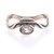 Quartz single stone ring, 'Caresses from Heaven' - Modern-Inspired Freeform Quartz Single Stone Ring from India