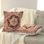 Embroidered cotton cushion covers, 'Woven Whispers' (pair) - Pink and Burgundy Embroidered Cotton Cushion Cover Pair