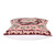 Embroidered cotton cushion covers, 'Woven Whispers' (pair) - Pink and Burgundy Embroidered Cotton Cushion Cover Pair