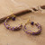 Amethyst statement earrings, 'Sublime Lavender' - Purple Chandelier Statement Earrings with Amethyst Stones