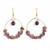 Amethyst statement earrings, 'Sublime Lavender' - Purple Chandelier Statement Earrings with Amethyst Stones