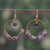 Amethyst statement earrings, 'Sublime Lavender' - Purple Chandelier Statement Earrings with Amethyst Stones