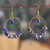 Lapis lazuli statement earrings, 'Sublime Majesty' - Blue Chandelier Statement Earrings with Lapis Lazuli Stones