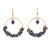 Lapis lazuli statement earrings, 'Sublime Majesty' - Blue Chandelier Statement Earrings with Lapis Lazuli Stones