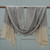 Wool and silk blend shawl, 'Soothing Elegance in Black' - Patterned Wool and Silk Blend Shawl in Black and Beige Hues