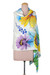 Wool and silk blend shawl, 'Ever Spring' - Floral-Patterned Wool and Silk Blend Shawl Made in India