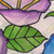 Wool and silk blend shawl, 'Primaveral Hues' - Nature-Themed Colorful Wool and Silk Blend Shawl from India