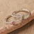 Ruby and peridot stacking solitaire rings, 'Dual Allure' (pair) - Ruby Peridot Sterling Silver Stacking Solitaire Rings (Pair)