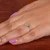Ruby and peridot stacking solitaire rings, 'Dual Allure' (pair) - Ruby Peridot Sterling Silver Stacking Solitaire Rings (Pair)