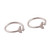 Cubic zirconia wrap toe rings, 'Tail Twinkle' (pair) - 2 Fish Tail-Themed Cubic Zirconia Silver Wrap Toe Rings