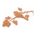 Iron wall accent, 'Immortal Nature' - Nature-Themed Bird Iron Wall Accent with a Speckled Pattern