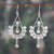 Rainbow moonstone dangle earrings, 'Moonlight Gala' - Natural Rainbow Moonstone Dangle Earrings Made in India