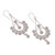 Rainbow moonstone dangle earrings, 'Moonlight Gala' - Natural Rainbow Moonstone Dangle Earrings Made in India